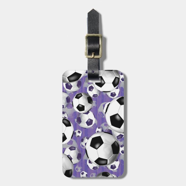 Soccer Ballz! girls soccer  Luggage Tag (Front Vertical)