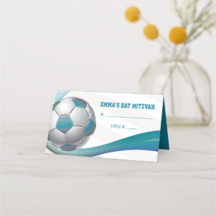 SOCCER Bar Bat Mitzvah Seating Escort Card