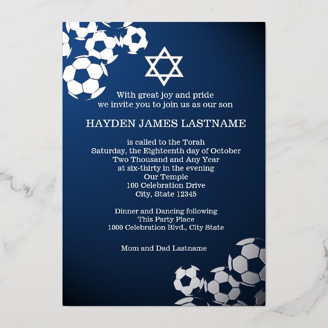 Soccer Bar Mitzvah (Front)