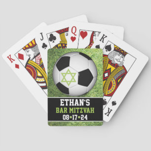 Soccer Bar Mitzvah Playing Cards