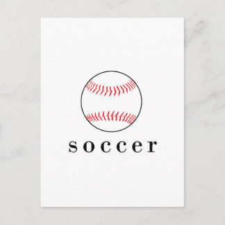 Soccer Baseball Funny Hilarious Sports T-Shirt Postcard