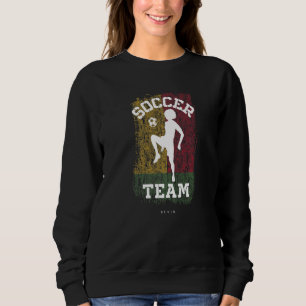 Soccer Benin Flag Football Womens Soccer Girls Sweatshirt