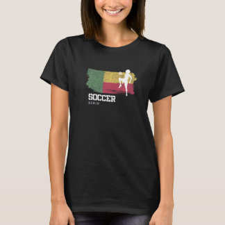 Soccer Benin Flag Football Womens Soccer Girls T-Shirt