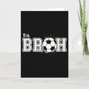 Soccer Big Bruh 1st Birthday Card