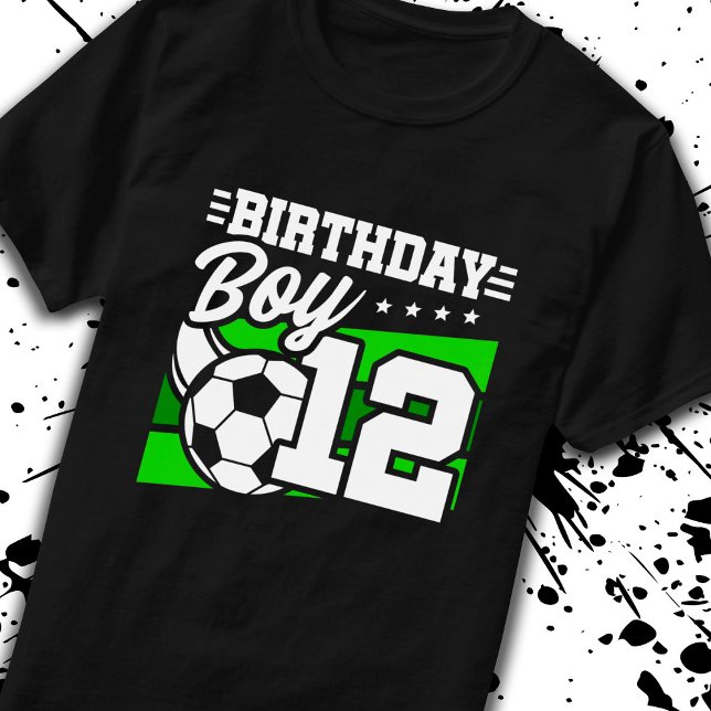 Soccer Birthday - 12 Year Old Boy - 12th Birthday T-Shirt (Creator Uploaded)