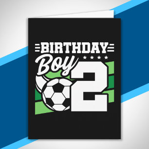 Soccer Birthday - 2 Year Old Boy - 2nd Birthday Card