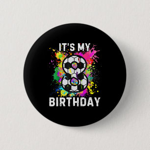 Soccer Birthday 8 6 Cm Round Badge