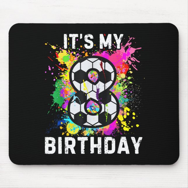 Soccer Birthday 8  Mouse Mat (Front)