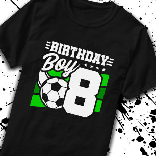 Soccer Birthday - 8 Year Old Boy - 8th Birthday T-Shirt