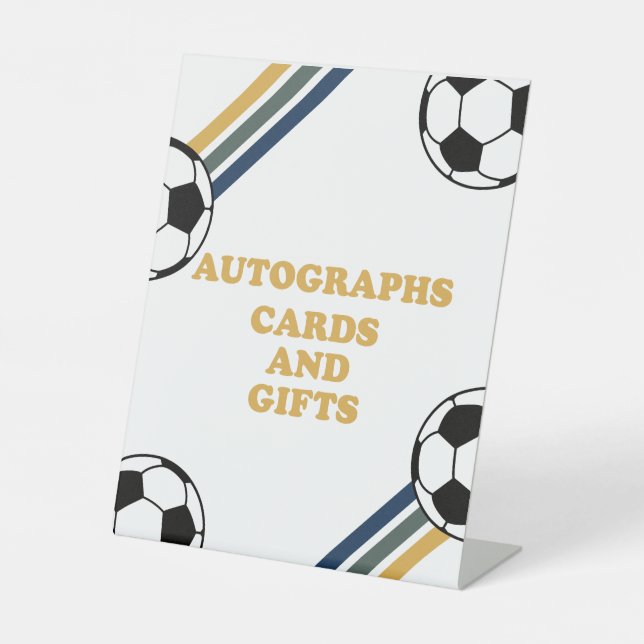 Soccer Birthday Autographs Sign (Front)