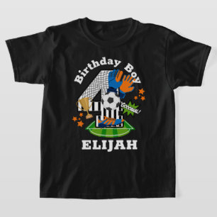 Soccer Birthday Boy Sports Fourth Birthday Shirt