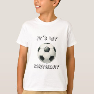 Soccer Birthday Boy T-Shirt -Editable Jersey
