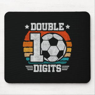 Soccer Birthday - Double Digits 10 Year Old - 10th Mouse Mat