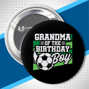 Soccer Birthday Grandma - Boys Soccer Birthday 6 Cm Round Badge