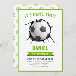 Soccer Birthday Invitation