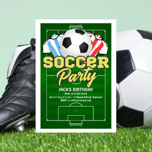 Soccer Birthday Invitation