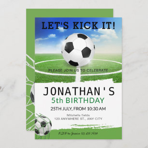  Soccer Birthday Invitation
