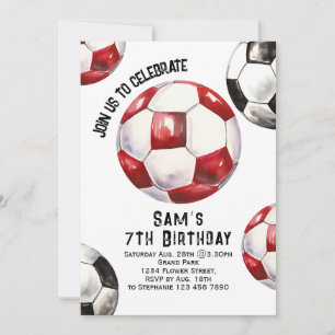 Soccer Birthday Invitation - Soccer Party