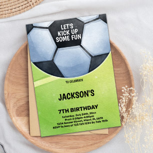 Soccer Birthday Invitations