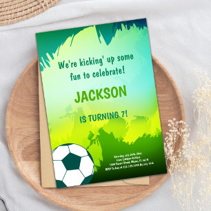 Soccer Birthday Invitations