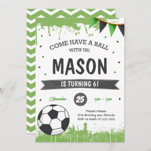 Soccer Birthday Invite