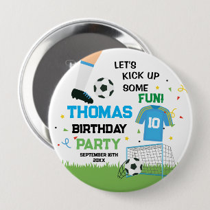 Soccer Birthday party 10 Cm Round Badge