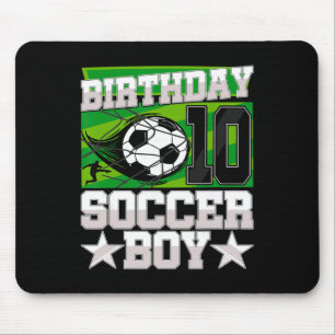 Soccer Birthday Party - 10th Birthday Boy 10 Years Mouse Mat