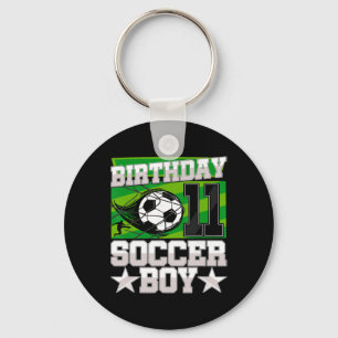 Soccer Birthday Party - 11th Birthday Boy 11 Years Key Ring