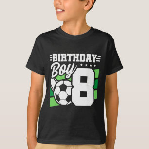 Soccer Birthday Party - 8 Year Old Boy - 8th Birth T-Shirt