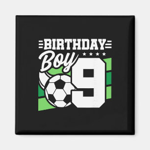 Soccer Birthday Party - 9 Year Old Boy - 9th Birth Magnet