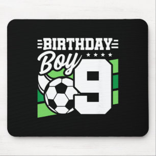 Soccer Birthday Party - 9 Year Old Boy - 9th Birth Mouse Mat