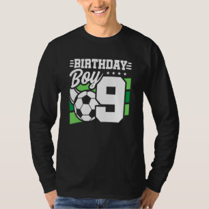 Soccer Birthday Party - 9 Year Old Boy - 9th Birth T-Shirt