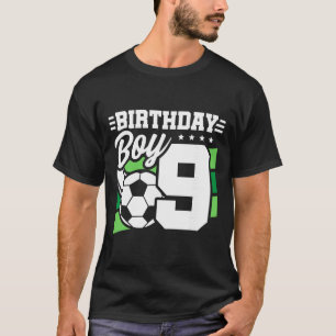 Soccer Birthday Party - 9 Year Old Boy - 9th Birth T-Shirt