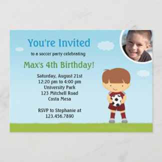 Soccer Birthday Party Invitation