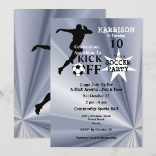 Soccer Birthday Party Invitation