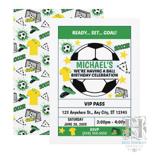 Soccer Birthday Party Invitation