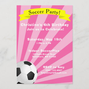 Soccer Birthday Party Invitation
