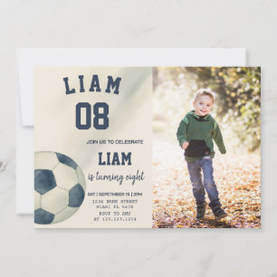 Soccer Birthday Party Invitation for Kids