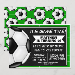 Soccer Birthday Party Invitation Soccer Fans