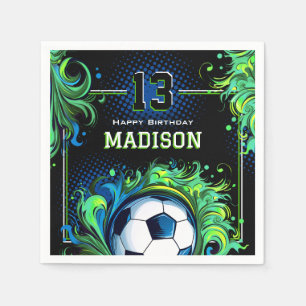 Soccer Birthday Party Napkin