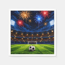 Soccer Birthday Party Paper Napkins