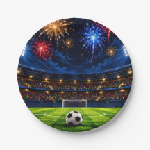 Soccer Birthday Party Paper Plates