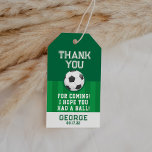Soccer Birthday Party Thank You Favour Gift Tags<br><div class="desc">Soccer Birthday Party Thank You Favour Gift Tags.</div>