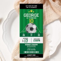 Soccer Birthday Party Ticket