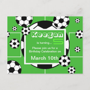 Soccer Birthday Postcard