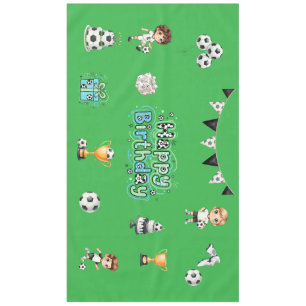 Soccer Birthday Tablecloth Boys Party Table Decor