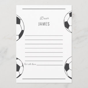 Soccer Birthday Time Capsule Letters Card