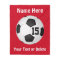 Soccer Blanket with NAME, NUMBER and TEXT