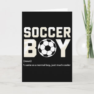 Soccer Boy Definition Card
