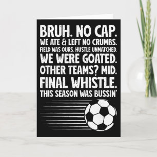 Soccer Boy Funny Soccer Kids Card
